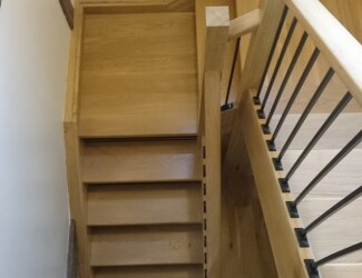 Oak With Iron Balustrades